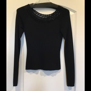 BLACK BEADED SWEATER